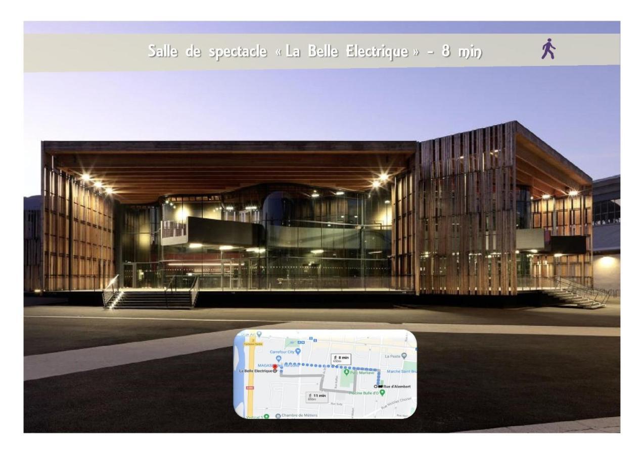Le 62 - Spacieux T2 Avec Jardin, Parking & Tramway Grenoble Luaran gambar