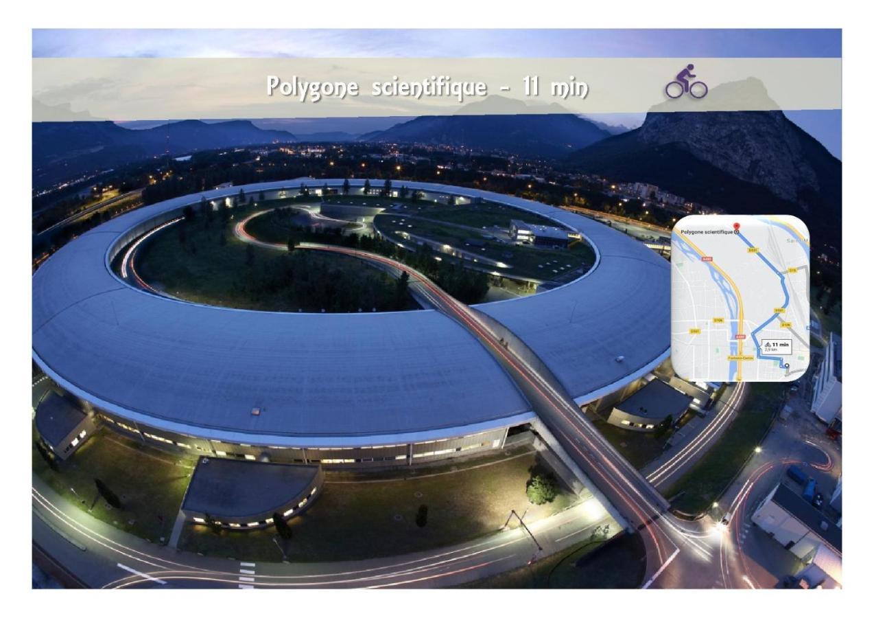 Le 62 - Spacieux T2 Avec Jardin, Parking & Tramway Grenoble Luaran gambar